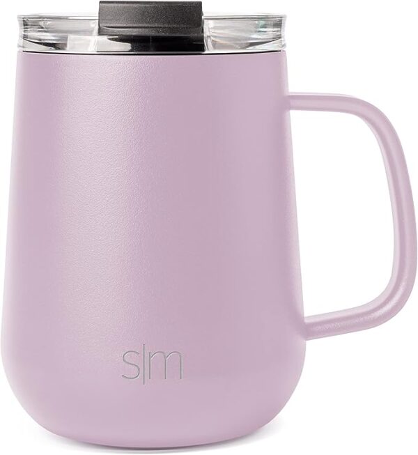 Simple Modern Caneca de café de viagem com tampa e alça