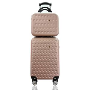 Kit Mala de Bordo mais Frasqueira Rígida - Gladiador C1 (Rose Gold)