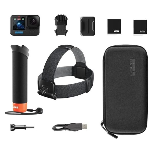 Câmera GoPro HERO12 Black Bundle + Kit de acessórios
