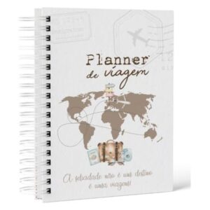 Planner De Viagem Para Organizar Sua Aventura (Creme)