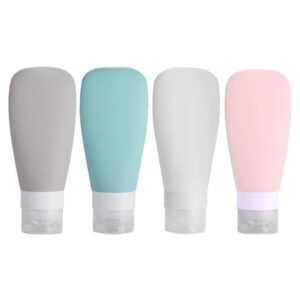 Kit Viagem 4 Frascos Pote 90ml Creme/Shampoo/Loção/sabonete